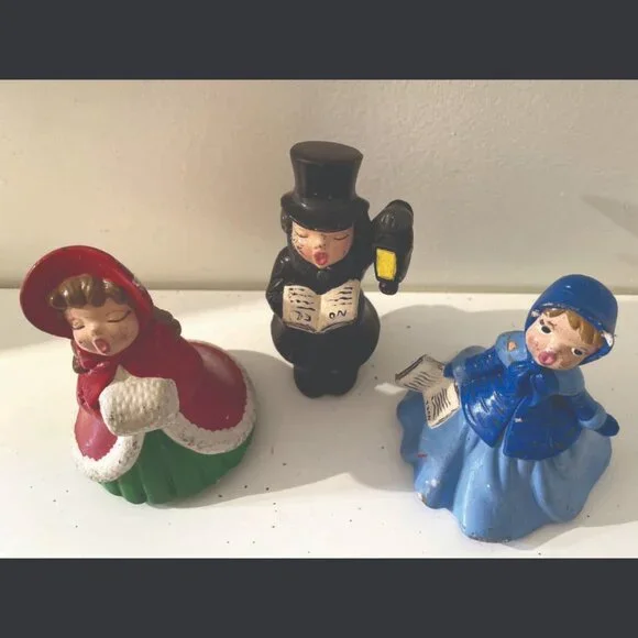 Vintage 1970s Holland Mold Ceramic Christmas Carolers – Set of 3 - Picture 2 of 3